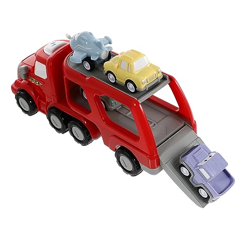 VICASKY 1 Satz Baufahrzeug Spielzeug LKW-spielset Kinderauto Mini-LKW-modellauto Mini- Aufziehautos Spielzeug Sammlerfahrzeuge Spielzeug Für Push-and-go-Fahrzeuge Rot Plastik von VICASKY