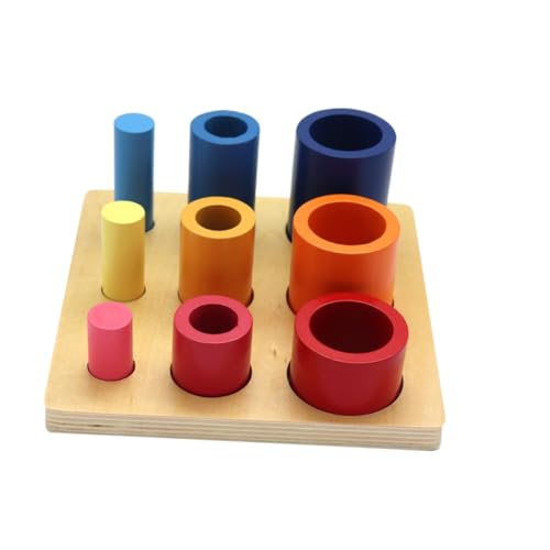 VICASKY 1 Satz Bausteine Für Früh Kindliche Bildung Kinder Spielsets Balancieren Spiele Kleinkind Stapelspielzeug Farblich Passendes Spielzeug Lernspielzeug Spielzeug Hölzern von VICASKY