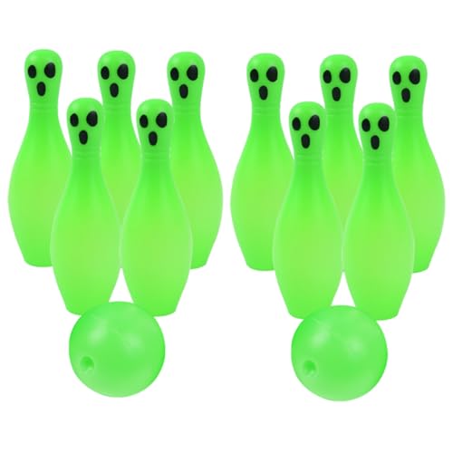 VICASKY 1 Satz Bogenschießen Party Drinnen Spiele Spaß Karte Halloween Gadget Ball Beleuchtet Bowling Glühen Stift Sport Light Green von VICASKY