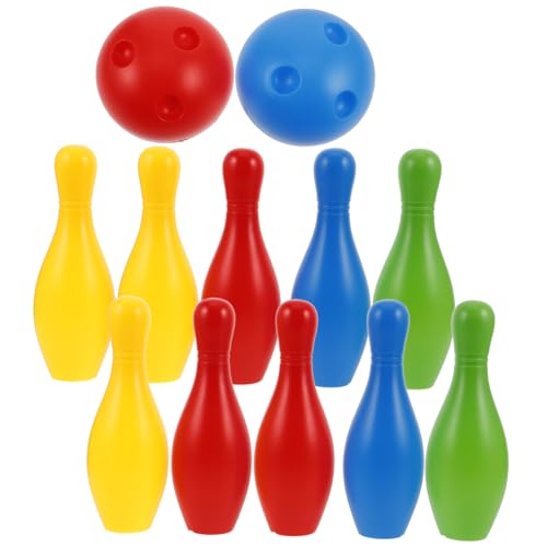 VICASKY 1 Satz Bowling-Set für für Kleinkinder Spiele für draussen Bowlingzubehör Karnevalsspiele Bowlingspiel werfen Bowling-Pins Bowlingspiel für Sport von VICASKY