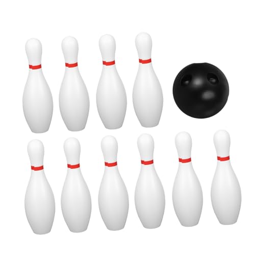 VICASKY 1 Satz Bowling Spiele Für Kinder Im Freien Werfen Jumbo Krocket Ballspiele Für Die Familie Und Kugel Schläger Kinder Bowlen Spielen Outdoor-Spielzeug Für Kinder Plastik Weiß von VICASKY