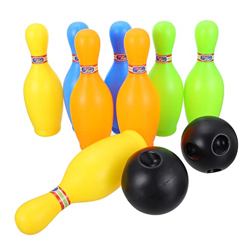 VICASKY 1 Satz Bowlingkugel Bowling Set kegelspiel Spielzeugset für draußen Lernspielzeug für Kleinkinder Lernspielzeug für Plastik von VICASKY