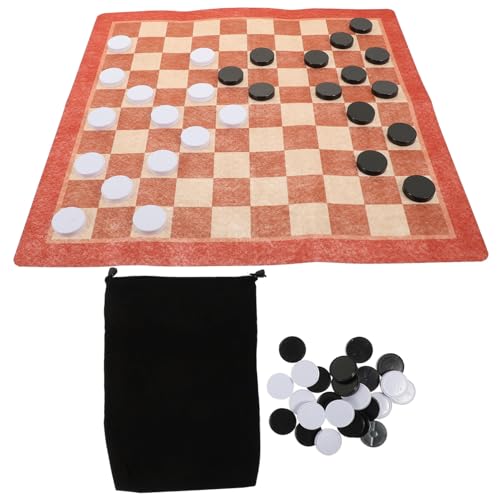 VICASKY 1 Satz Brettspiel Desktop-schachspielzeug Geschichte Schach Magnet-schachspiel Magnetisches Spiel Magnetisches Schach Kinderschach Kettendreieck-schachspiel Spiele Schach-kit Stoff von VICASKY