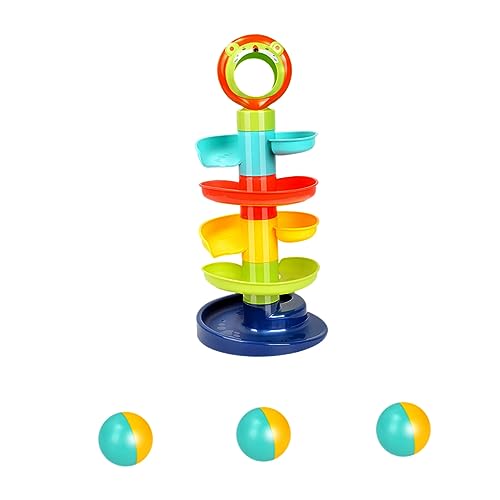 VICASKY 1 Satz Bunter Turm Aktivitätsspielset Für Kleinkinder Mint-lernspiele Kugellaufspielzeug Ball Drop Lernspielzeug Frühpädagogisches Babyspielzeug Kugelbahnspielzeug Rätsel Plastik von VICASKY