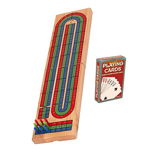 VICASKY 1 Satz Cribbage-Board-zubehör Schachbrett Krippenbrett Für Party Tischspiele Wiederverwendbares Krippenbrett Tisch-Cribbage-Board Spielbrett Aus Holz Krippenbrett Aus Holz Hölzern von VICASKY