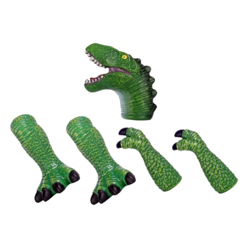 VICASKY 1 Satz Dinosaurier-handpuppenspielzeug Spielzeuge Dinosaurier-fingerpuppenspielzeug Für Flexible Puppen Tierische Fingerpuppen Zum Geschichtenerzählen Vinyl Green von VICASKY