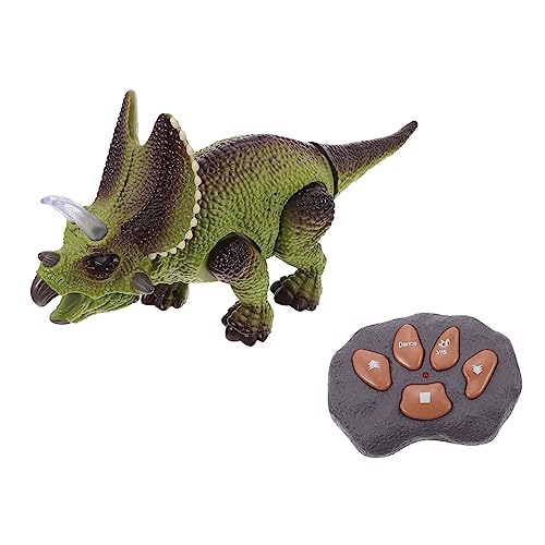 VICASKY 1 Satz Fernbedienung Dinosaurier Musical Rc-Roboter Für Kinder Früherziehungsspielzeug Ferngesteuertes Spielzeug Entfernter Dinosaurier Drachenspielzeug Action Figur Plastik Green von VICASKY