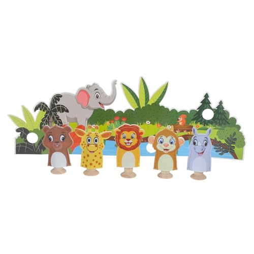 VICASKY 1 Set Weiche Spielzeug Hand Tier Finger Spielzeug für Kleinkinder Filz Storytelling Puppet Spielzeug von VICASKY