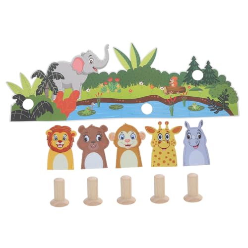 VICASKY 1 Satz Fingerpuppen aus Filz für interaktives kinderpuppen puppenspielzeug Figuren Fingerspielzeug Geschichte Zeit Fingerpuppen Holz von VICASKY