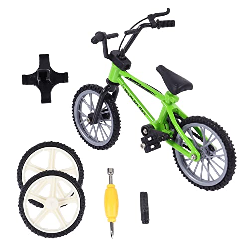 VICASKY 1 Satz Fingerrad Desktop-Bike Fingerfahrräder Fahrrad Aus Fingerlegierung Simulationsfahrrad Mini-fingerbike Mini-Fahrrad Modell Fahrradspielzeug Finger Fahrrad Green Plastik von VICASKY