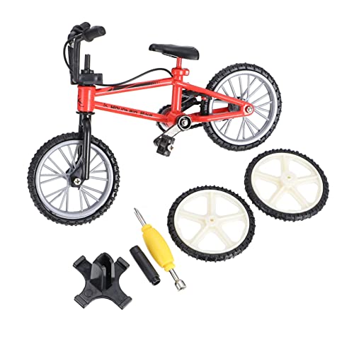 VICASKY 1 Satz Fingerrad Fahrradspielzeug Finger Fahrrad Fingerfahrräder Mini-MTB Mini-Fahrrad Mini-fingerbike Desktop-Bike Modell Fahrrad Aus Fingerlegierung Aluminiumlegierung Rot von VICASKY