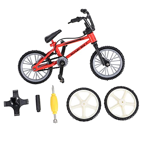 VICASKY 1 Satz Fingerrad Fahrradspielzeug Mini-MTB Fahrrad Aus Fingerlegierung Finger-Mini-Fahrrad Fingerfahrräder Modell Mini-fingerbike Desktop-Bike Finger Fahrrad Plastik Rot von VICASKY