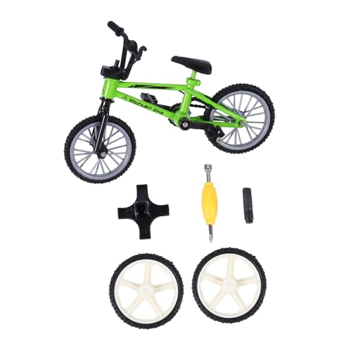 VICASKY 1 Satz Fingerrad Finger Fahrrad für Kid Toys für qridor Modell Desktop-Bike Mini-Fahrrad Fingerfahrräder Aluminiumlegierung Green von VICASKY