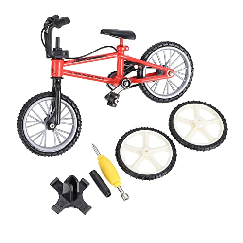 VICASKY 1 Satz Fingerrad für kinderspielzeug handwerkskunst Schreibtisch Mini-MTB Desktop-Bike Finger Fahrrad Modell Aluminiumlegierung rot von VICASKY