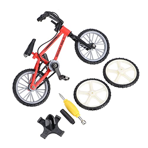 VICASKY 1 Satz Fingerrad für kinderspielzeug spielzeuge für Finger Bike hühner Simulationsfahrrad Desktop-Bike Fingerfahrräder Aluminiumlegierung rot von VICASKY