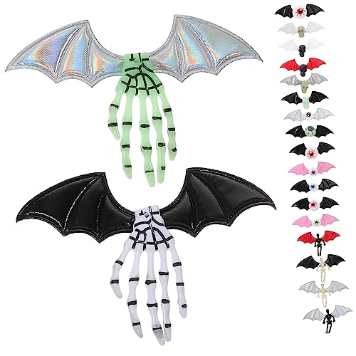 VICASKY 1 Satz Fledermausflügel Kuchendeckel selber machen fliegender Vampir-Charme halloween basteln halloween costume tortendeko einschulung Zubehör für Schuhbekleidung Kleidungszubehör von VICASKY