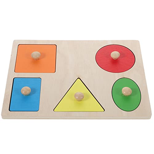 VICASKY 1 Satz Form passendes Figuren Steingut Kleidung animiert holzspielzeug Shape Matching Educational Toys Lehrmittel Geometrie blockiert hölzern von VICASKY