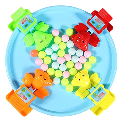 VICASKY Plüschfrosch Bohnen Spiel 1 Set Lernspielzeug für Kinder Frösche Die Perlen Verschlucken Hand-Auge-koordination Eltern-Kind-interaktion von VICASKY