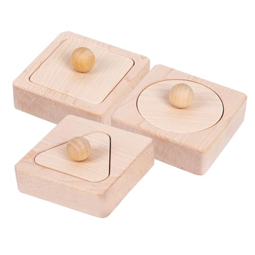 VICASKY 1 Satz Geometrische Bausteine Holzblockspielzeug Geometrisches Sortierspielzeug Blöcke Formen Lernspielzeug Für Sortierblöcke Aus Holz Sortieren Hölzern von VICASKY