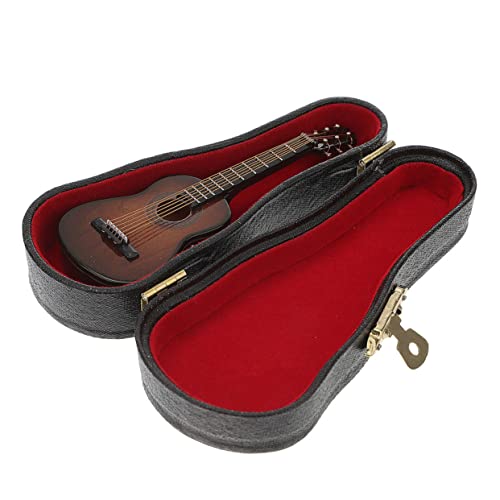 VICASKY 1 Satz Gitarrenmodell Mikrospielzeug Spielzeug-E-Gitarre Mini-Spielzeug Klassische Gitarre Classical Guitar Spielzeug Mini-Gitarren- winzige Gitarre Plastik Coffee von VICASKY