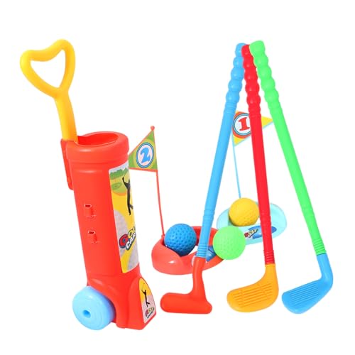 VICASKY 1 Satz Golfschläger-Set Golfruten Golf-trainingsmatte Kindergolfclubs Golfspielmatte Lernspielzeug Für Kinder Golfschläger, Sportspielzeug Golfspiele Für Kinder Chipping-Spiel Abs von VICASKY