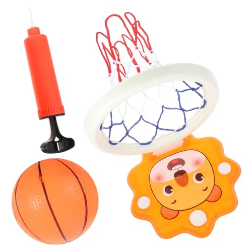 VICASKY 1 Satz Hängender Basketballständer Kleiner Basketballkorb Cartoon-Basketballkörbe hängender Basketballkorb Cartoon-Basketball-Rahmen Mini-Basketballkorb für die Wand Plastik Orange von VICASKY