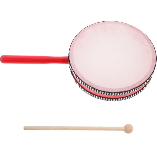 VICASKY 1 Satz Handtrommel Musikinstrumente Trommel Für Holztrommelinstrument Kleinkind Percussion Instrumente Für Musikspielzeug Für Kleinkinder Kunstleder von VICASKY