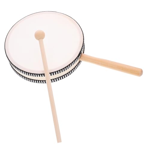 VICASKY 1 Satz Handtrommeln Für Kleinkind Percussion Musikspielzeug Für Kleinkinder Kleinkindertrommel Handschlagspielzeug Schlaginstrumente Handtrommel Für Holz von VICASKY