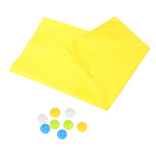 VICASKY 1 Satz Höhlenplane-spielmatte Hole-tarp-Spiel Lochplanenmattenspiel Teamgeist Fördernde Aktivitäten Teamarbeitsspiele Gruppenlernaktivitäten Rollende Spielmatte Yellow Polyester von VICASKY