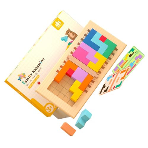 VICASKY 1 Satz Holzblock für kinderspielzeug Toys for Lernspielzeug Kid Toys Balancespielzeug bunter Kinderbaustein aus Holz stapeln Bauspielzeug hölzern von VICASKY