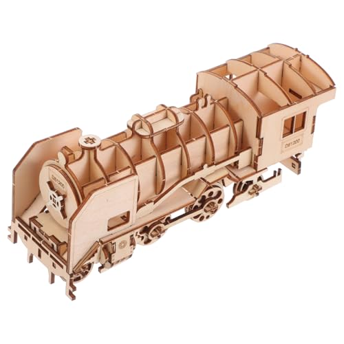 VICASKY 1 Satz Holzpuzzles für zabawki stymulujące rozwój Educational Toys Handgemachte Holzmodelle kinderpuzzles aus Holz Modelleisenbahn aus Holz für Jungen Bambus von VICASKY