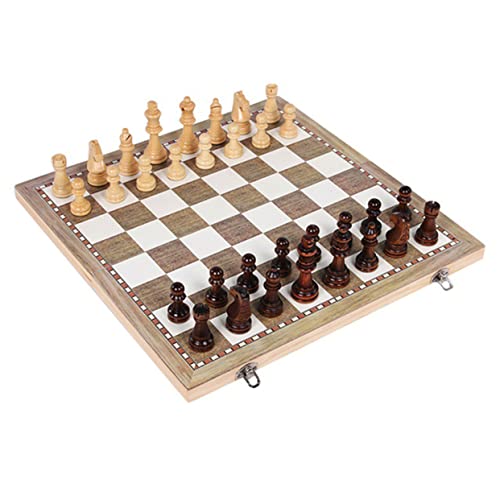 VICASKY 1 Satz Internationale Dame Magnetisches Schach Spiele Schachbrett Pädagogisches Schachspielzeug Lernspielzeug Internationales Schach Internationales Kinderschach Holz von VICASKY