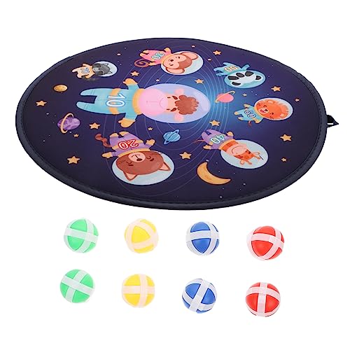 VICASKY 1 Satz Klebriger Ball Klebriges Paddelspiel Spielzeug Zum Dartschießen -wurf-Spiel Klebrige Dartscheibe Für Kinder Klebriges Ballspiel Dartscheibe Wurfspiel Violett Stoff von VICASKY