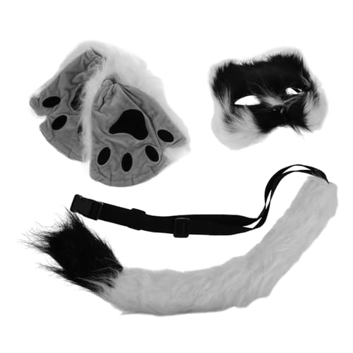 VICASKY 1 Satz Kostüm Tiermasken Tiergesichtsmaske Kostümzubehör Maskenset für Cosplay und Karneval Niedliche Maske Maskierte Maske tierische Partygeschenke dekorative Masken Kunstpelz von VICASKY