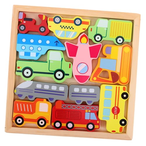 VICASKY 1 Satz Kreatives Dreidimensionales Puzzle Zeichenbrett Für Kognitionsspielzeug Für Kleinkinder Kleinkind-Puzzle Puzzle Für Kleinkinder Hand-Auge-koordinationsspielzeug Holz von VICASKY