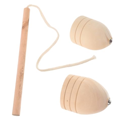 VICASKY 1 Satz Kreisel Chiffon-brotpfanne Instrumentenzubehör Kleine Schmuckspielzeuge Stoßstangenteile Spritzschutzdüsen Klappbarer Hochstuhl Für Puppen Artikel Auto Holz Khaki von VICASKY