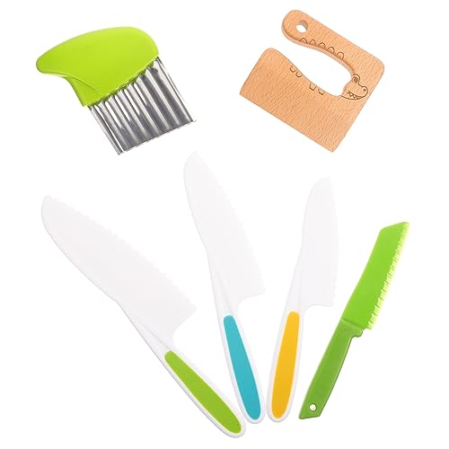 VICASKY Kinder Messer Set 1 Satz Küchenset Für Kinder Kinderspielzeugschneider Dekorationswerkzeuge Gemüse Obstschneider Cutter-Spielzeug Für Kinder Spielzeug Für Kleinkinder Küchenbesteck Plastik von VICASKY