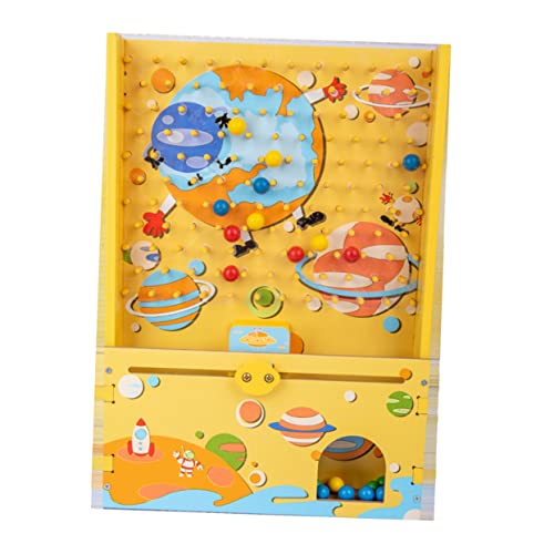 VICASKY 1 Satz Kugelfänger Aus Holz Catcher-spielautomat Sportgeschenke Für Kinder Kugelbahnspielzeug Für Kinder Puzzle-Spielzeug Denksportaufgaben Minibällchen Für Kinder Hölzern von VICASKY