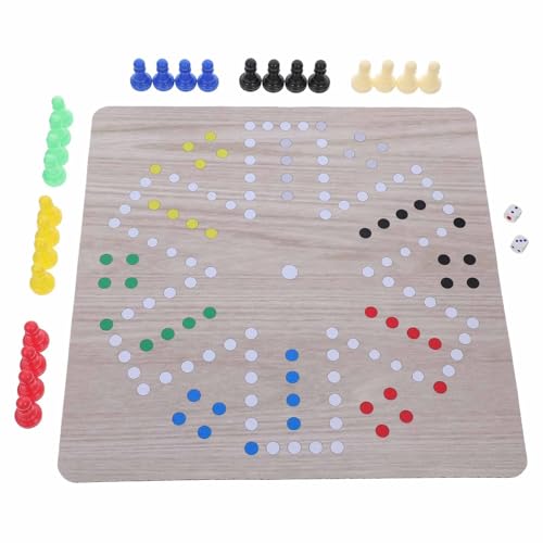 VICASKY 1 Satz Ludo Bequemes Schachspielzeug Party-schachspielzeug Schachspiel-brettspielzeug Reiseschachspielzeug Schachbrett Tragbares Schach Klassisches Brettspiel Brettspieltisch Gummi von VICASKY