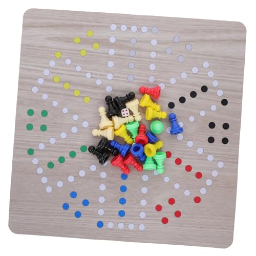 VICASKY 1 Satz Ludo Tragbares Schachspielzeug Flugschachspielzeug Schachspielbrett Schachspiel-brettspielzeug Partyschachspielzeug Reiseschachspielzeug Schachbrettspielzeug Brettspiele Abs von VICASKY