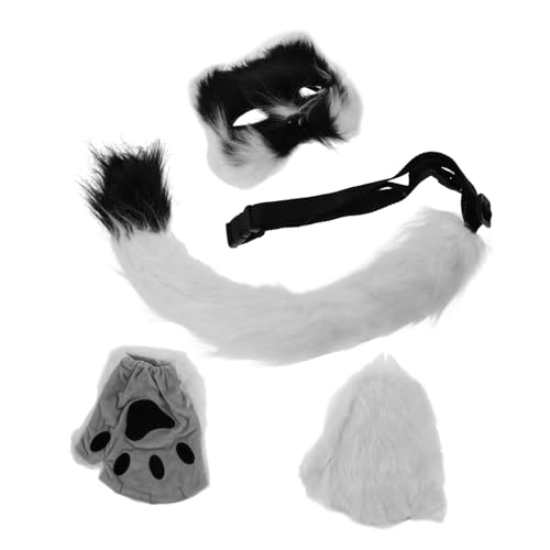 VICASKY 1 Satz Masken aus Pappmaché tiermasken Halloween-Maske Kostümzubehör mit Tiermotiven Einzigartige Maske Karnevalsmaske aus Kunstfell Papiermaske Maskerade Masken Masse pj Kunstpelz von VICASKY