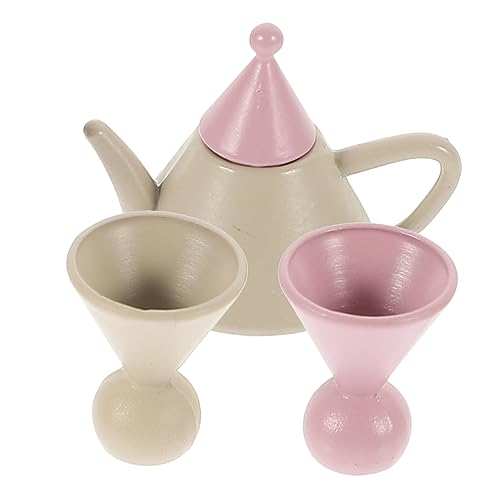 VICASKY 1 Satz Mini- Puppenhaus Teetasse Mini-teetasse Mini-küchenzubehör Puppenhausverzierung Zubehör Für Puppenhäuser Rollenspielzubehör Puppenhauslieferungen Legierung von VICASKY