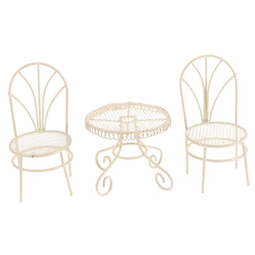 VICASKY Kleiner Gartenmöbel Satz Für Puppenhaus Exquisites Miniatur Möbelset Eisenmöbel Klein Dekoratives Spielzeug Für Miniaturgarten Und Fotografie VICASKY Kleiner Gartenmöbel Satz Für Puppenhaus Exquisites Miniatur Möbelset Eisenmöbel Klein Dekoratives Spielzeug Für Miniaturgarten Und Fotografie von VICASKY