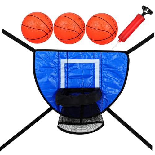 VICASKY 1 Satz Mini-Trampolin-Basketballkorb Mini-Fußball Mini- Heimgürtel Trampolin Basketballkorb Mini-Trampolin-Set Trampolin-Spiele Trampolin-Basketballkorbbefestigung PVC von VICASKY