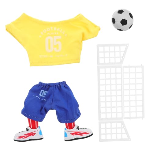 VICASKY 1 Satz Mini-fingerfußball Bildungsfußball Sportspielzeug Tischfussball Kleiner Fußball Basketballnetz Trampolin Miniatur-fußball Nützliche Intelligente Spielzeuge Pu Yellow von VICASKY