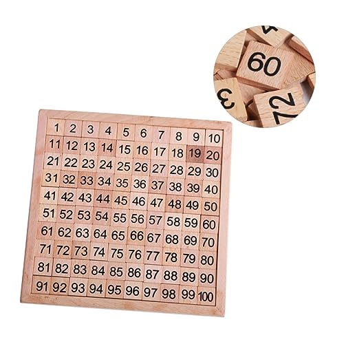 VICASKY 1 Satz Nummernsortiertafel Puzzle rätselbuch holzspielsachen rätsel Educational Toys rätsel für Zahlenrätsel für Kleinkinder hölzern von VICASKY