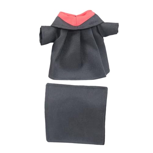 VICASKY 1 Satz Puppenkleidung Abschlusskleid und Mütze Stofftierbekleidung Prinzessin Puppenkleid Puppen Kleidung Puppen Klamotten Puppenaccessoires Puppenkostüm Puppenmütze Kleidung Black von VICASKY