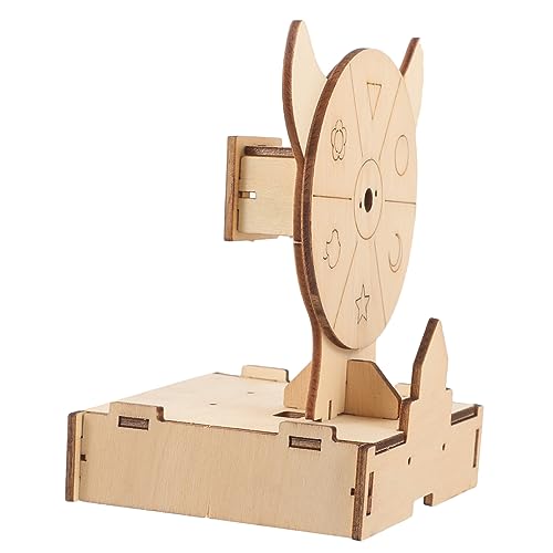 VICASKY 1 Satz Puzzle-Gewinnrad Fahren schwenken Lenkung Roulette bastelzeug für hühner Kinderhandwerk Hand Match Spielpreisrad Preisrad für Glück Holz von VICASKY