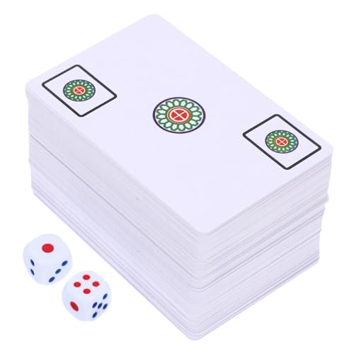 VICASKY 1 Satz Reise-Mahjong-spielsteine Requisiten Für Reisetischspiele Spielsachen Für Die Reise Mit Mahjong-Karten Party-Mahjong-Karte Lustiges Mahjong-kartenspielzeug Colorful PVC von VICASKY