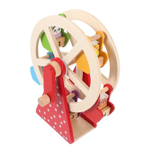 VICASKY 1 Satz Riesenrad aus Holz Babys Rätsel Karikatur interaktive Spiele holzspielzeug Puzzlematte interessantes Kinderspielzeug rotierendes aus Holz hölzern von VICASKY